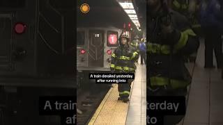 More than 20 injured after New York City subway collision #shorts