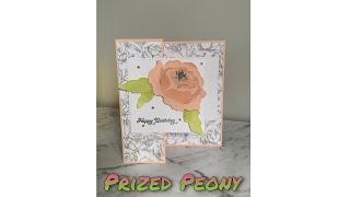 How to make a z fold fun fold with the Stampin' Up ®  Prized Peony