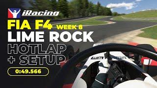 iRacing Onboard Lap: FIA F4 Week 8 @ Lime Rock Park + Setup Link