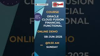 Oracle Fusion Cloud Financials Functional Free demo #o3technologies
