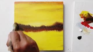 Easy Sunset Paintings for Beginners