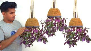 how to make amazing hanging plant ideas /hanging decoration ideas /gardening ideas for home