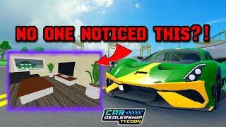 NO ONE NOTICED THIS HOUSE CHANGE IN Car dealership tycoon?! | Mird CDT