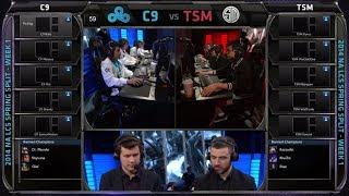 Cloud 9 vs TSM | 2014 NA LCS Spring split Season 4 W1D1 | C9 vs TSM G1