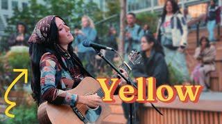 You Won't BELIEVE These VOCALS: A MUST-SEE Busker Performance! | Coldplay - Yellow