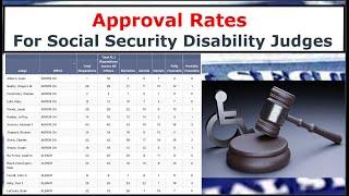 Approval Rates For Social Security Disability Judges