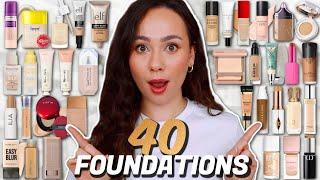 I tried 40 foundations in 2024. Here are my brutally honest reviews