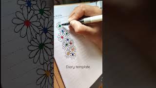 Make your diary truly your own with this customizable template idea. #diy #diary #creative #art