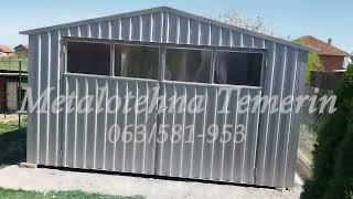 Montažna garaža 6x4x2,5 - METALOTEHNA TEMERIN