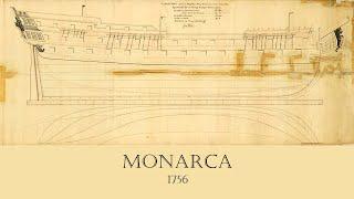 История флота. Испанский линейный корабль "Monarca" 1756