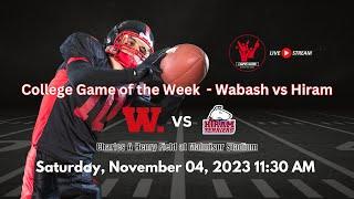 College Football - Wabash vs Hiram - 11-04-2023