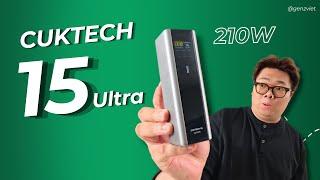 Review CUKTECH 15 Ultra: Sạc Dự Phòng Siêu Nhanh 210W, pin "trâu" 20,000mAh