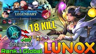 18 Kills Lunox Deadly Midlane Mage - Top 1 Global Lunox by Ichigo•水 - Mobile Legends