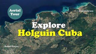 The location of HOTEL RESORTS and TOURIST ATTRACTIONS in HOLGUIN Cuba