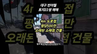 대구 동구 소형토지 땅 매매 ㅣ 20평 건축부지 ㅣ 중심상업지역 ㅣ 대구 동구 반야월 소형토지 매매 ㅣ 대구 신축부지 1억대 토지 대구 작은 땅  [필부 황소장]