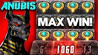 CRAZY RARE 10,000X MAX WIN CLUSTER ON HAND OF ANUBIS!