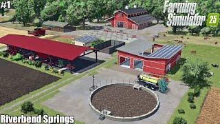 FS25! FARM CONSTRUCTION at RIVERBEND SPRINGS and BUYING EQUIPMENT│RIVERBEND SPRINGS│FS 25│1