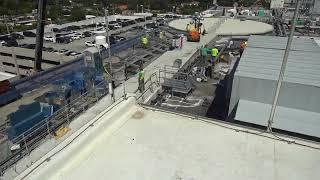 Timelapse of helipad going up above the APCP at Nicklaus Children's Hospital