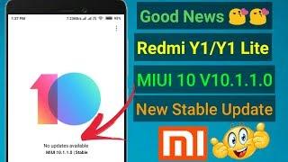 MIUI 10 V10.1.1.0 Stable Update For Redmi Y1/Y1 LITE Rolling Out Soon