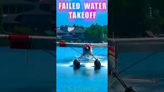 Failed Water Takeoff Crash #shorts