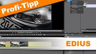 EDIUS Profi-Wissen: Filmclips als einzelne Sequenzen exportieren und importieren