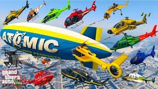 GTA V: Every Helicopters Hit The Blimp Best Extreme Longer Crash and Fail Compilation