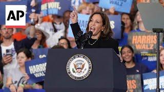 Kamala Harris tells protester they have ‘right to be heard,’ but ‘right now I am speaking’