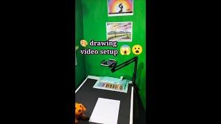 drawing video recording setup ️ artist stand #art #video #setup