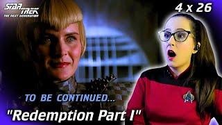 Star Trek: The Next Generation 4x26 Redemption Part 1 REACTION