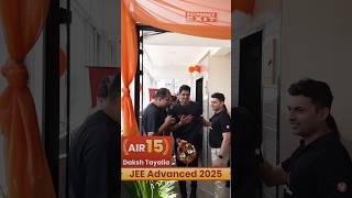 AIR 15 in JEE Advanced! Daksh Tayalia #jee2026 #jee2025 #jeeadvanced #jeemains #iit #iitjee #vedantu