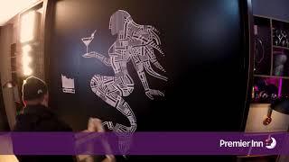 Premier Inn Hamburg City (Zentrum) Grand Opening Party Time Lapse Art Performance LIVE