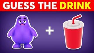 Guess the DRINK by Emoji  Food And Drink Quiz 2024 | Monkey Quiz