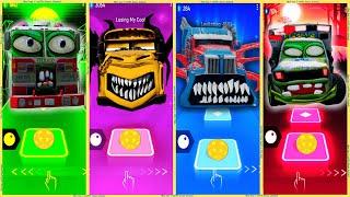 coffin dance - School Bus  Fire Truck Zombie  Ambulance Eater Zombie  Monster Truck | Tiles HOP