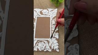 Old Mirror Makeover🪞 #shorts #youtubeshorts #diy #craft