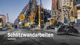 Liebherr – Schlitzwandarbeiten in Neapel