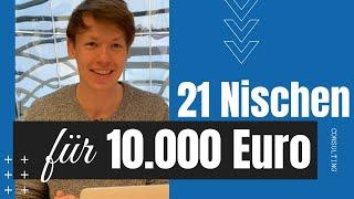 21 "10k / Monat" Nischen-BEISPIELE