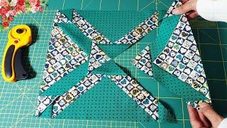 New patchwork trick with beautiful pattern | Easy Sewing