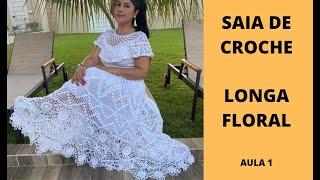 SAIA DE CROCHE LONGA  VIDEO 1 #ARACELLYCOSTAMODACROCHE #500SUBS #SAIALONGACROCHE #SAIADECROCHE