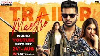 Maestro Trailer Hindi | Nithiin, Tamannaah Bhatia, Nabha Natesh | South Movie 2024 | Aditya Movies