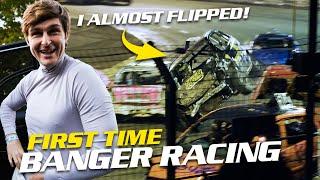 I Almost FLIPPED! | First Time Banger Racing!