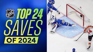 Top 24 NHL Saves from Calendar Year 2024 ️