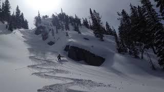 Backcountry Ski line Elkhorn Mountains Oregon Bruce and Rich