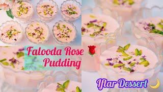 Rose Agar Agar  Rosemilk Kadalpasi Falooda Rose  Chinagrass Agar Agar Pudding  Ramadan Recipes 