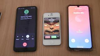 Incoming call & Outgoing call at the Same Time Realme 30s+Iphone 4s ios 6+Samsung Galaxy A50