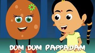 Dum Dum Pappadam | ഡും ഡും പപ്പടും | Popular Malayalam Rhymes Animation | Malayalam Kutti Paatugal