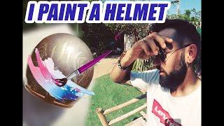 My first youtube video - Custom helmet PAINT MARKER (SAKURA)