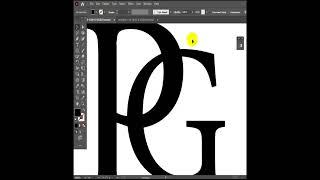 PG LETTER Monogram - PG letter Logo Design - Monogram Logo - Short Illustrator Tutorial | #shorts