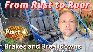 From Rust to Roar: Part 4 Restoring a Budget Go kart brakes and Breakdowns