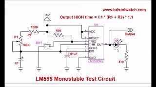 LM555 based One-Shot as AC Power Control