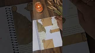 DIY Homemade Vintage Journal Art...Paper bag Re-use idea  #shorts #trending #youtubeshorts